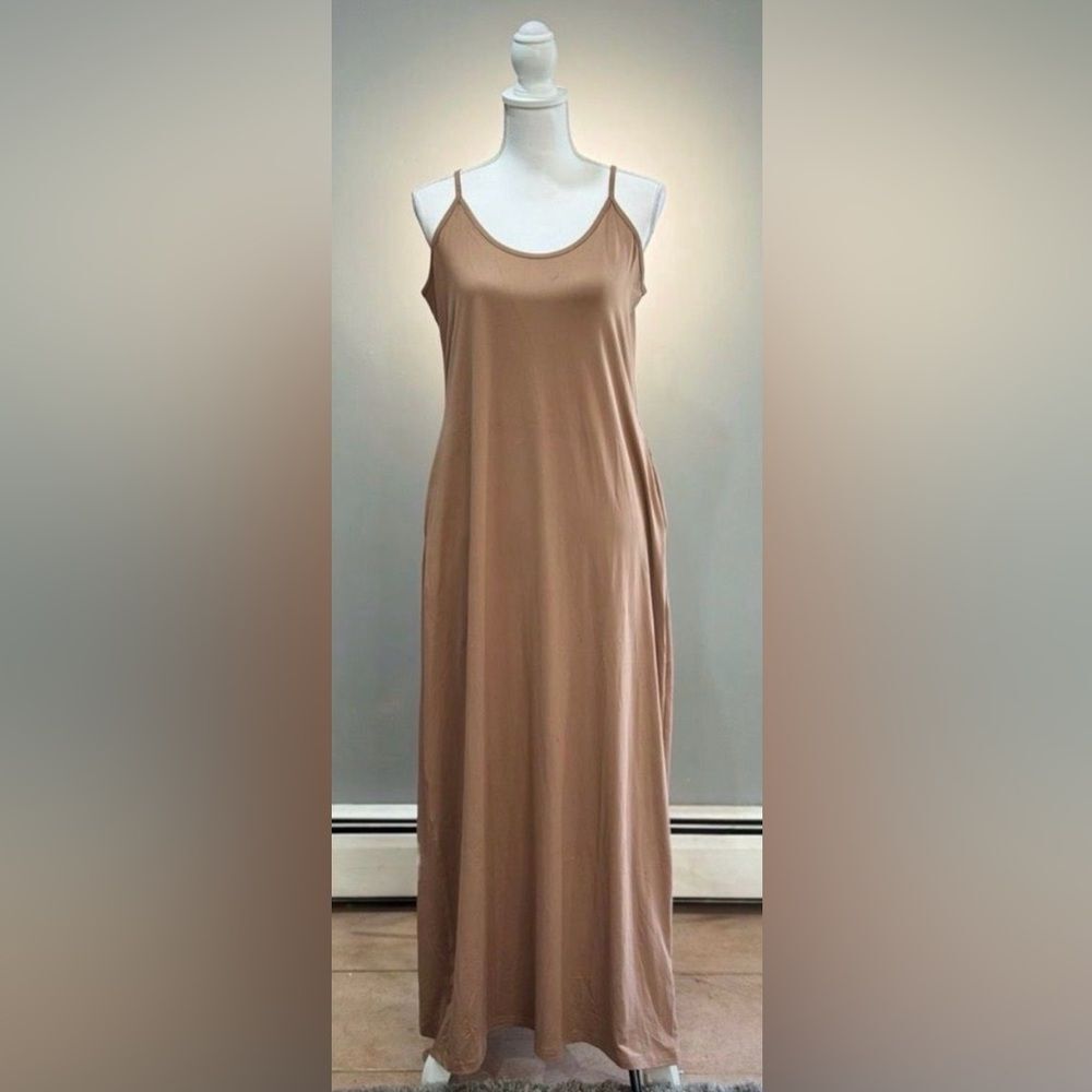 SALE! Brown Ofeefan Tank Maxi Dress Size M NWT